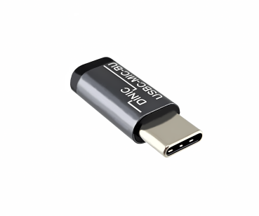 DINIC Adapter, USB C Stecker auf Micro Buchse, 3 Stück Alu, space grey